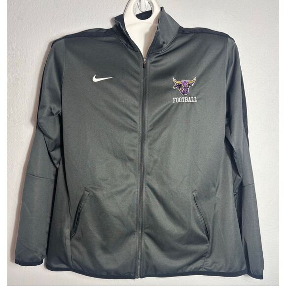 Nike Mens Size XL Minnesota State University Mankato Zip Sweatshirt Gray/Black - Picture 2 of 8